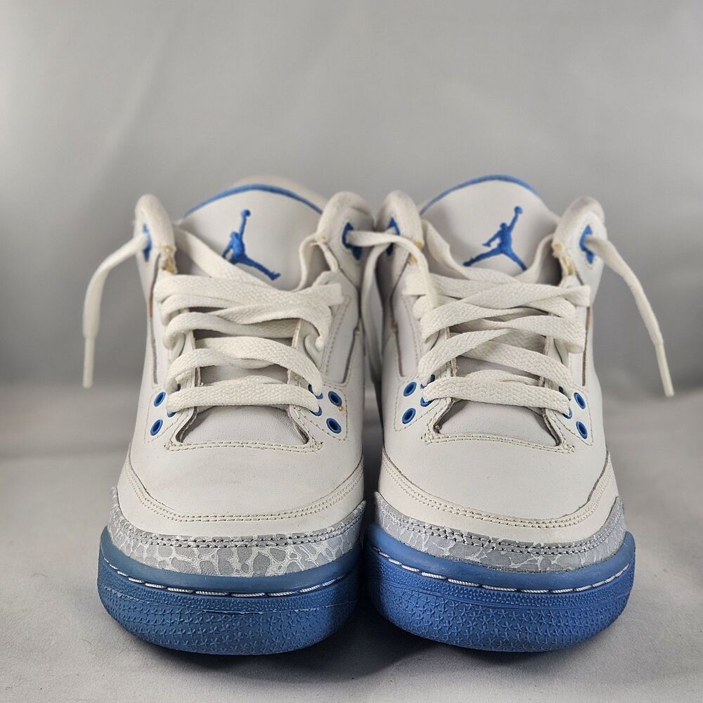 Nike Air Jordan 3 Retro Harbor Blue 2007 GS 834014-142 Size 5.5Y Vintage Sneaker